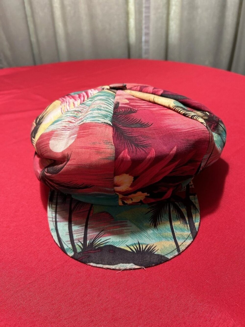 Vtg HTF HANES SPORT CAP Hawaiian 7 3/4 - Colorful Hippie Funky !! #S4
